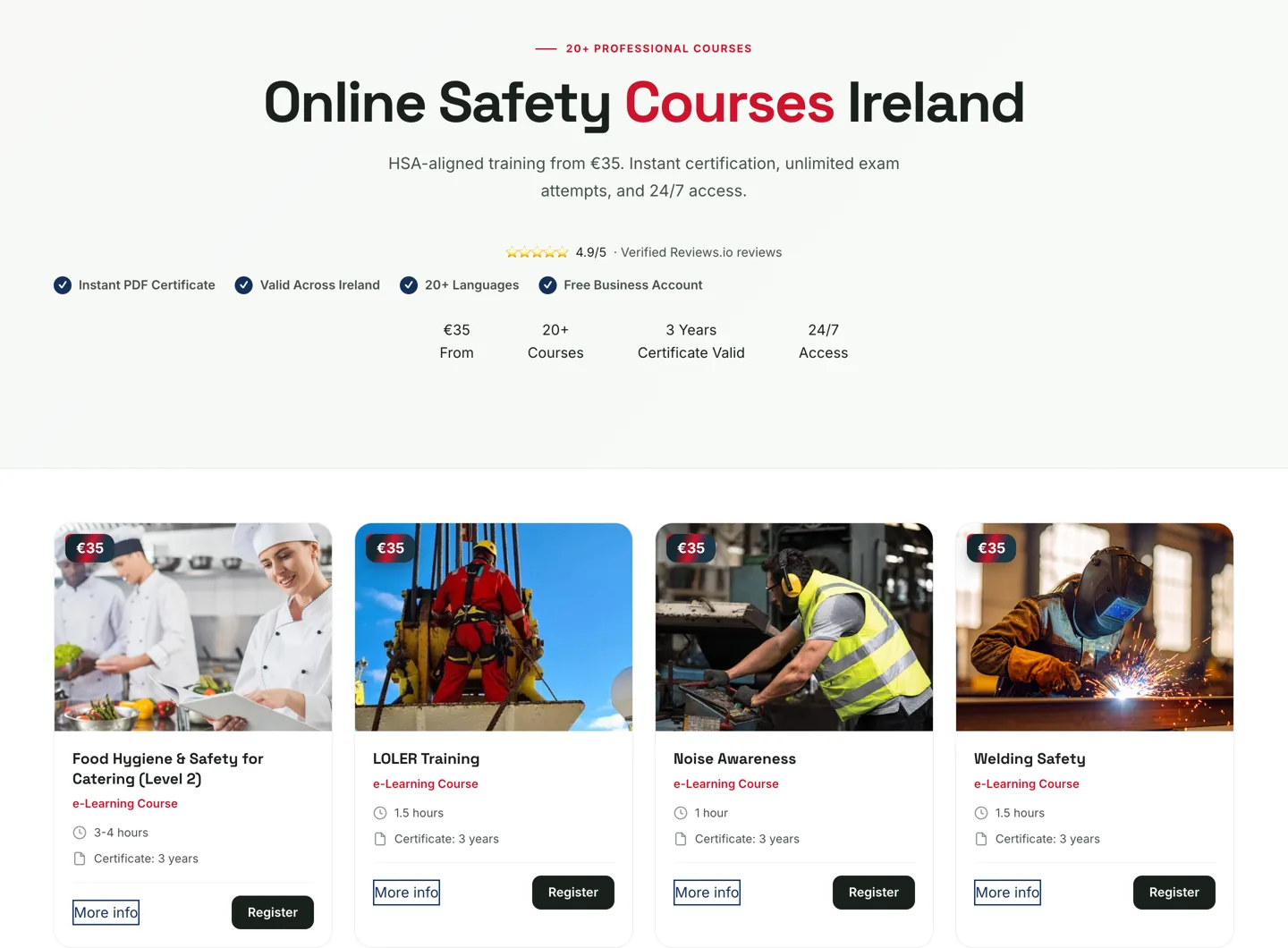 Course catalogue